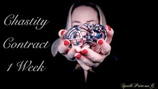 Clips 4 Sale - Chastity Contract 1 Week