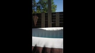Clips 4 Sale - holding my breath and blowing bubbles in the hot tub