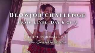 Clips 4 Sale - Student Julia tries to pass the exam for the second time - Blowjob challenge: Day 6 of 9, basic level