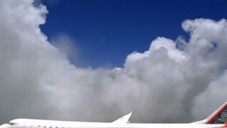 Clips 4 Sale - Tiny Plane Flying in Sky 1080