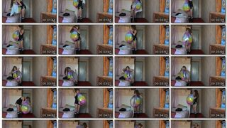 Clips 4 Sale - Svetlana is going on a date and inflates the ball