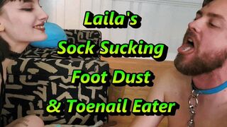 Clips 4 Sale - Laila's Sock Sucking Foot Dust and Toenail Eater