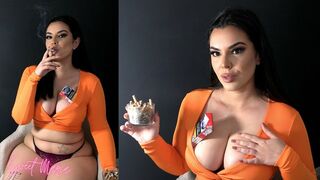 Clips 4 Sale - Chubby brunette smokes through her chest pains ~ Sweet Maria