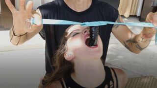 Clips 4 Sale - Stunning Sangini sucks penis gag in predicament bondage (FHD)