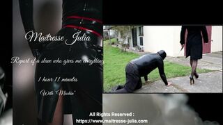 Maitresse Julia - This slave gives me everything he owns Part 2- Female Domination - Latex Femdom