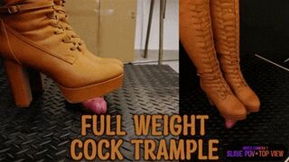 Clips 4 Sale - Full Weight Cock CBT, Bootjob, Cock Trample in Leather Brown Boots with TamyStarly - (Mixed Version) - Ballbusting, Bootjob, CBT, Heeljob, Femdom, Shoejob, Ball Stomping, Foot Fetish Domination, Footjob, Cock Board, Crush, Trampling