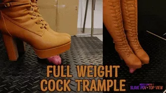 Clips 4 Sale - Full Weight Cock CBT, Bootjob, Cock Trample in Leather Brown Boots with TamyStarly - (Mixed Version) - Ballbusting, Bootjob, CBT, Heeljob, Femdom, Shoejob, Ball Stomping, Foot Fetish Domination, Footjob, Cock Board, Crush, Trampling