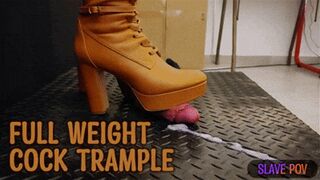 Clips 4 Sale - Full Weight Cock CBT, Bootjob, Cock Trample in Leather Brown Boots with TamyStarly - (Slave POV Version) - Ballbusting, Bootjob, CBT, Heeljob, Femdom, Shoejob, Ball Stomping, Foot Fetish Domination, Footjob, Cock Board, Crush, Trampling
