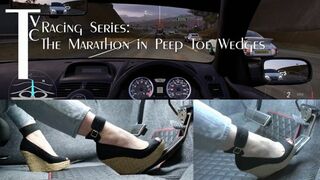 Clips 4 Sale - Racing Series: The Marathon in Peep Toe Wedges (mp4 1080p)