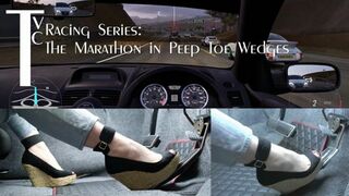 Clips 4 Sale - Racing Series: The Marathon in Peep Toe Wedges (mp4 720p)