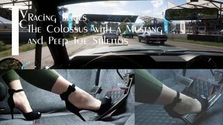 Clips 4 Sale - Racing Series: The Colossus with a Mustang and Peep Toe Stilettos (mp4 720p)