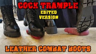 Clips 4 Sale - Crushing his Cock in Combat Boots Black Leather - CBT Bootjob with TamyStarly - (Edited Version) - Heeljob, Ballbusting, Femdom, Shoejob, Ball Stomping, Foot Fetish Domination, Footjob, Cock Board, Crush