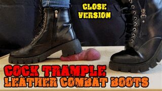 Clips 4 Sale - Crushing his Cock in Combat Boots Black Leather - CBT Bootjob with TamyStarly - (Close Version) - Heeljob, Ballbusting, Femdom, Shoejob, Ball Stomping, Foot Fetish Domination, Footjob, Cock Board, Crush