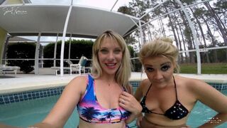 Clips 4 Sale - Giantess Whitney and Vicky have a play day at the pool