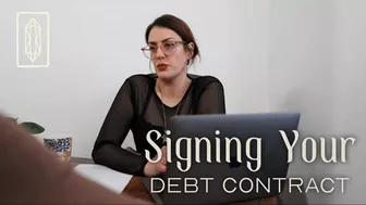 Clips 4 Sale - Signing your Debt Contract POV