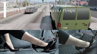 Sensible Destruction with a Van and Patent Leather Stiletto Pumps (mp4 720p)