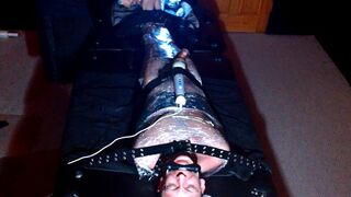 Landon In The Dungeon: Mummified Foot Tickling & Milking (ALL 3 Camera Angles Full Clip!)