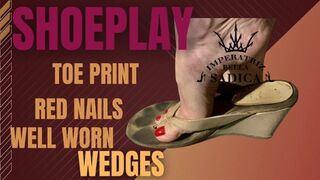 Clips 4 Sale - Toe prints on MY wedges