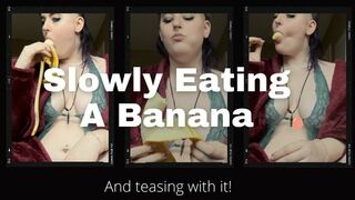 Clips 4 Sale - Teasing With And Eating A Banana