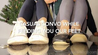 Clips 4 Sale - Casual Convo while Feeding You Our Feet