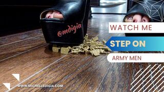 Clips 4 Sale - Watch Me Step on these little Army Men in Wedges