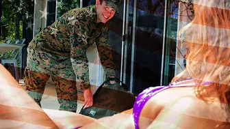FILF - Stepmom Christy Love Gives Her Marine Stepson A Warm Welcome