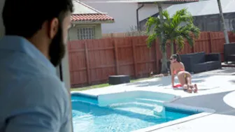 Pool Side porn video – Family Strokes - Extra Wet Pool Day