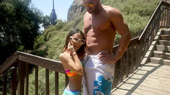 Exxxtra Small - Petite Beach Babe Gets Boned