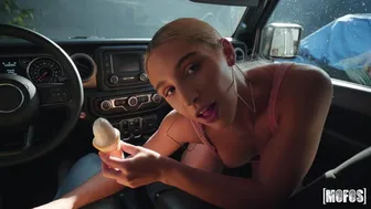 Stranded Teens - Bitchy Small-Tit Hottie With Big Ass Abella Danger Fucks On The Backseat