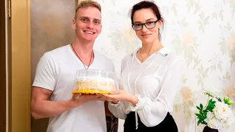 Tutor 4K - A Cake With Whipped Cream And A Huge Cock