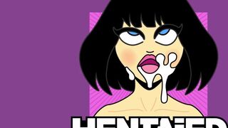 Real Life Hentai - Cumflation and Bukkake - Lady Dee Fucked Alien Monster and Explodes with Cum