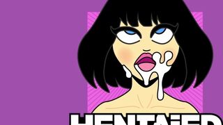 Real Life Hentai - Alya Stark Fingering herself with Dildo Fuck, Creampie and Ahegao