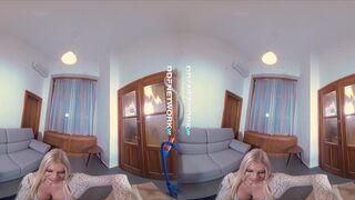 Sultry POV Cock Sucking Shows VR Blondie Kitana Lure go Deep Throat on you