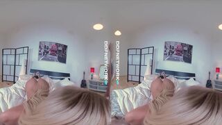 Sultry POV Cock Sucking Shows VR Blondie Kitana Lure go Deep Throat on you