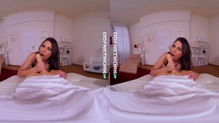 Glamour VR Lingerie Model Zafira Rides Sex Toy in POV Masterpiece by DDF