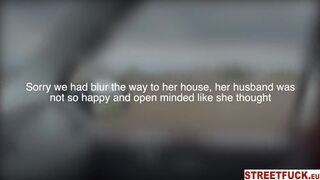 StreetFuck - Beautiful Biking Babe Ohana thanks Driver by Cheating on her Husband outside House