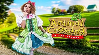 VR Cosplay X - Allie Addison as ANIMAL CROSSING Isabelle Feels Butterflies every Time you Touch her VR Porn