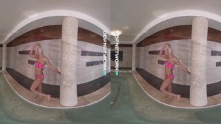 Cherry Kiss Masturbates in the Sauna for you in VR