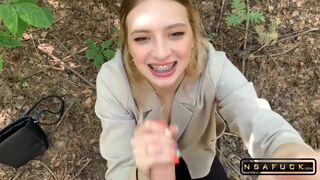 Blow Job in the Forest by little Barbie