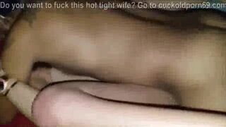 Cuckold husband films while his hot wife gets fucked by BBC