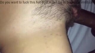 Amateur wife fuck black stud on bed so rough