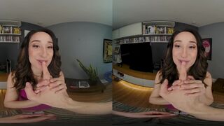 Petite Isabella Nice has Snuck you into her Parents House for a Quick Fuck VR Porn