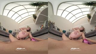 Petite Blonde Ann Joy doesn't want to Waste a Moment VR Porn