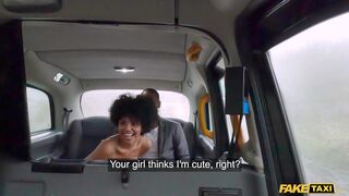 Selva Lapiedra is Fucked by two Big Cocks on the Backseat of London Taxi