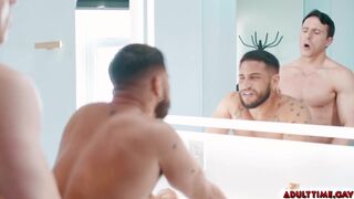 Gay Cheaters Almost Caught Fucking in the Bathroom