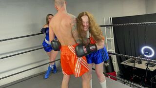 MW-1560 Mutiny and Felicia vs David and Aaron Hummer 2 vs 2 maledom mixed boxing