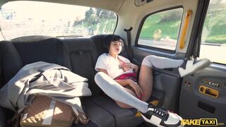 Super Sexy French Student Seduces Taxi Driver for a Free Ride