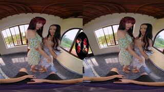 VRLatina - two Super Hot Latinas Sexy Threesome in VR