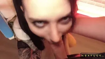 TEEN GAMER CHEATING HER BOYFRIEND WITH A STEP BRO