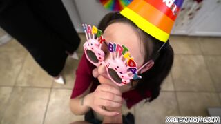 Melody Mynx and Tifa Quinn Blowjob Birthday Party